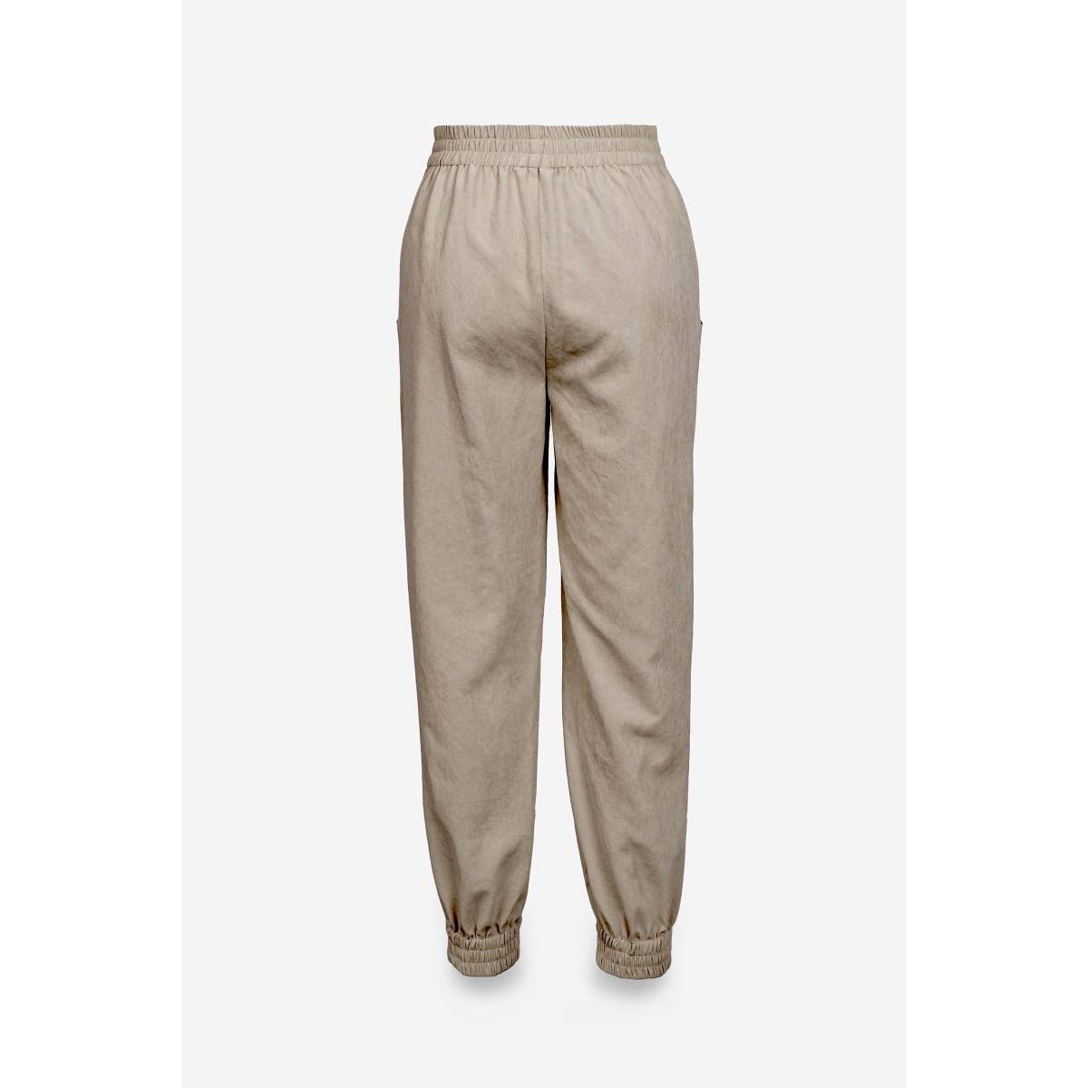 Tapered Soft Matte Jogger Pants in Beige - Jaunts Boutique