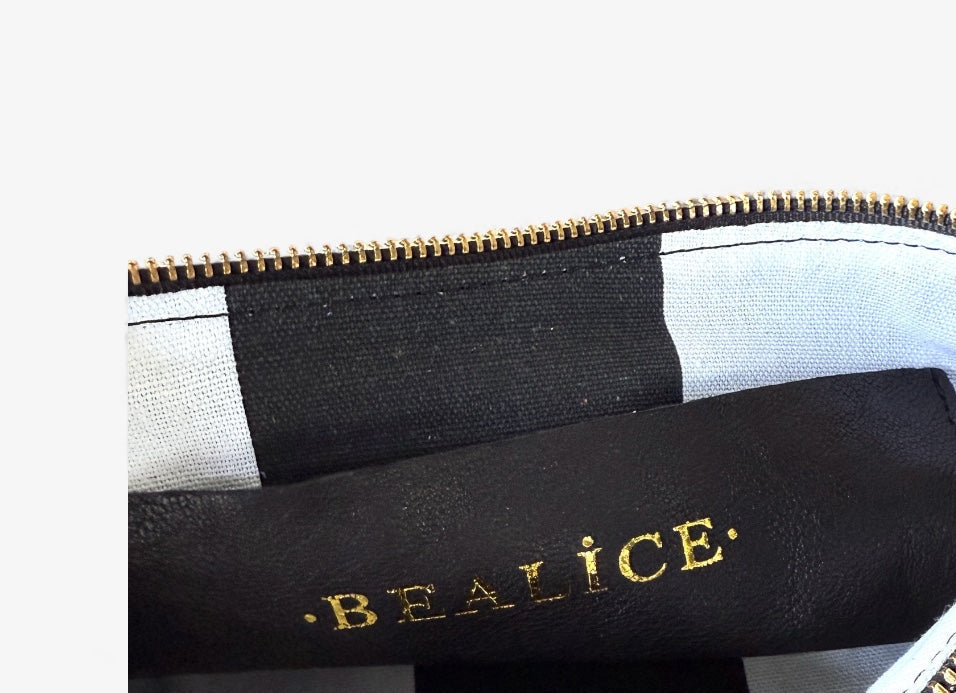 Baby Blair-East West Shoulder Bag, Black Woven Leather. Website exclusive · Ships direct!