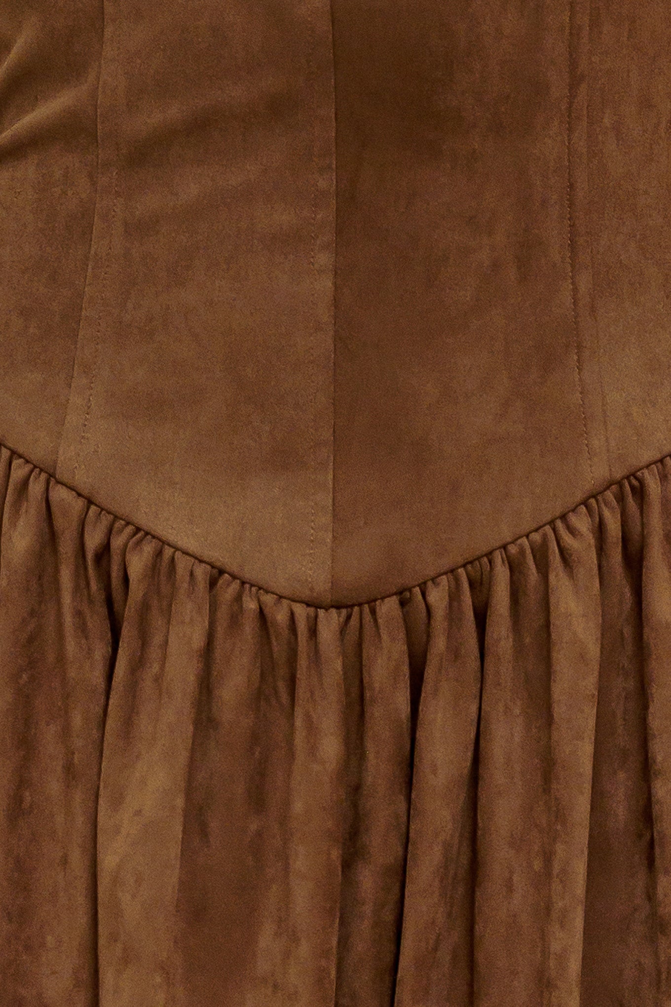 WILD ESPRESSO FAUX SUEDE MIDI DRESS - Website exclusive · Ships direct!