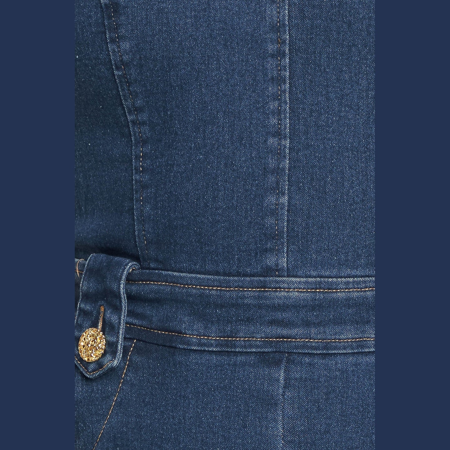 NEXT LEVEL STRAPLESS DENIM JUMPSUIT. Website exclusive · Ships direct!