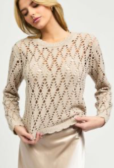 Chunky Pointelle Sweater & Cami Dress Set