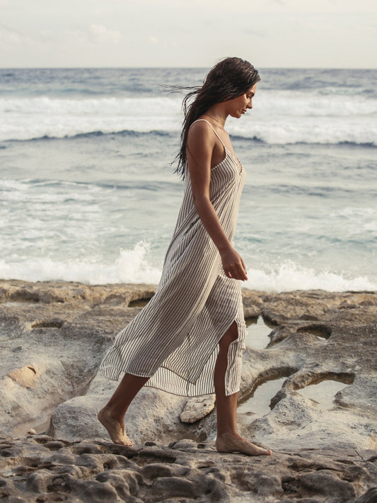 Yaz Dress - Black Stripes. Website exclusive · Ships direct!