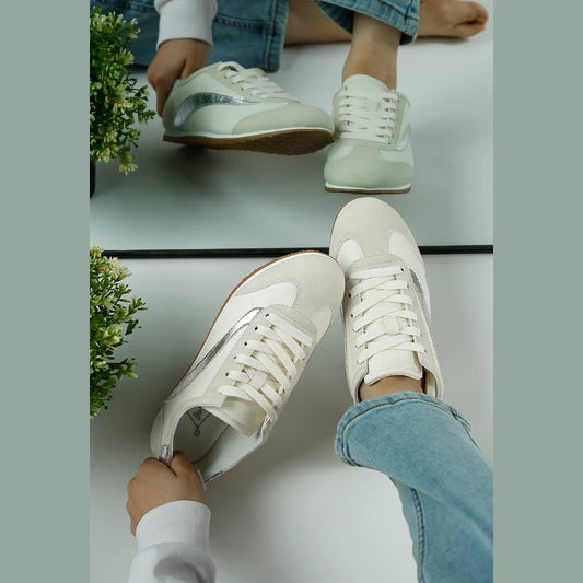 Moomba Lace Up Sneakers - White