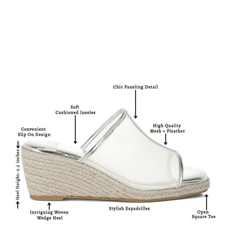 Seraphine Breathable Mesh Slip-On Wedges