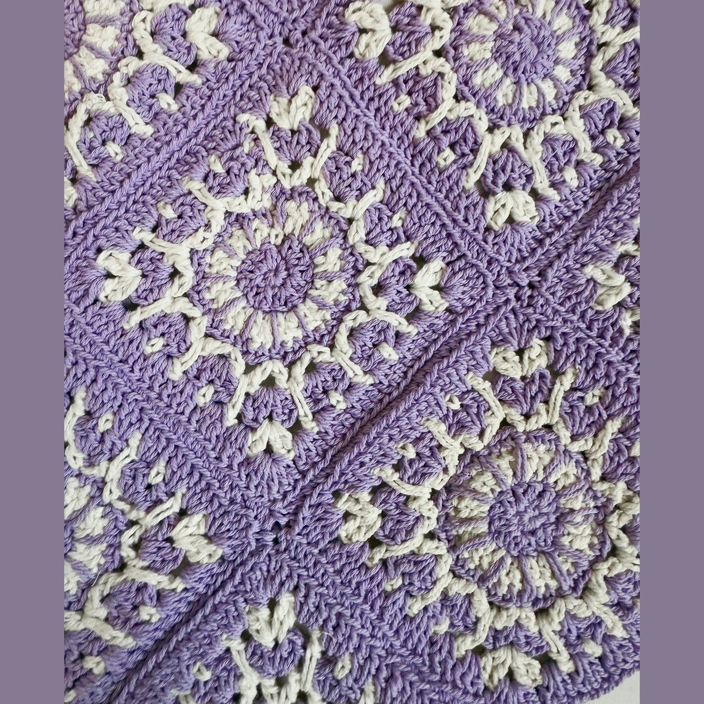 Lavender Macrame Shoulder Bag
