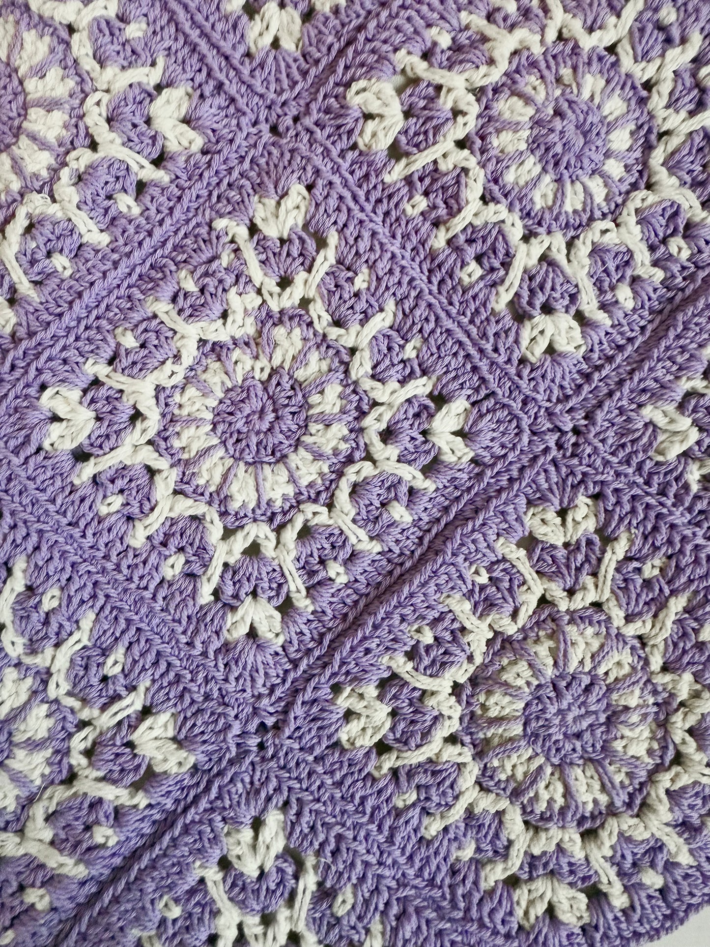 Lavender Macrame Shoulder Bag