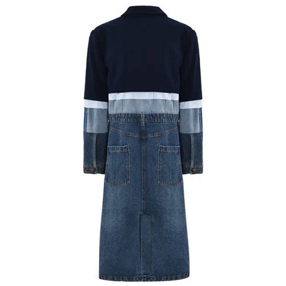 Denim Mixed-Media Trench Coat – Luxe Collection - Jaunts Boutique 