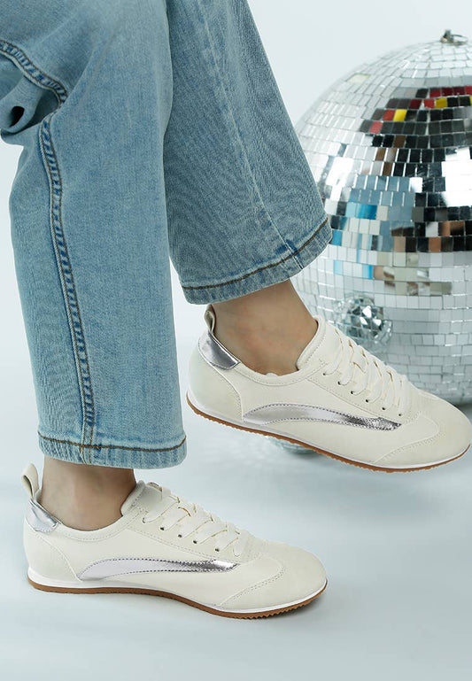 Moomba Lace Up Sneakers - White