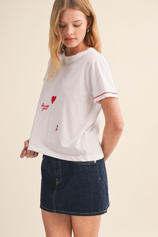 Lover Girl Ace of Hearts Relaxed Tee