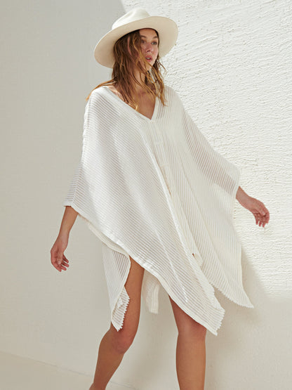 Ava Kimono Kaftan - White Stripes. Website exclusive · Ships direct!