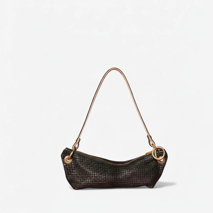 Baby Blair-East West Shoulder Bag, Black Woven Leather. Website exclusive · Ships direct!