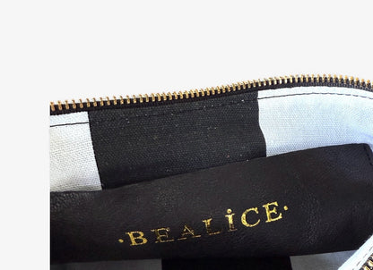 Blair-East West Shoulder Bag, White embossed leather. Website exclusive · Ships direct!