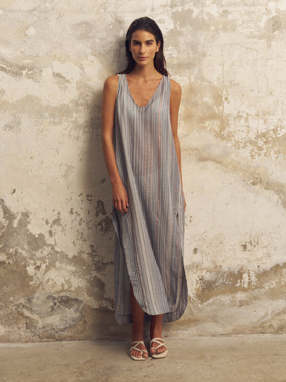 Day Break Cover-Up Dress - Navy With Stripes - Website exclusive · Ships direct!