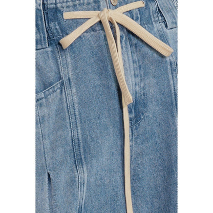 CONTRASTING TIE BLUE DENIM PANTS. Website exclusive · Ships direct!