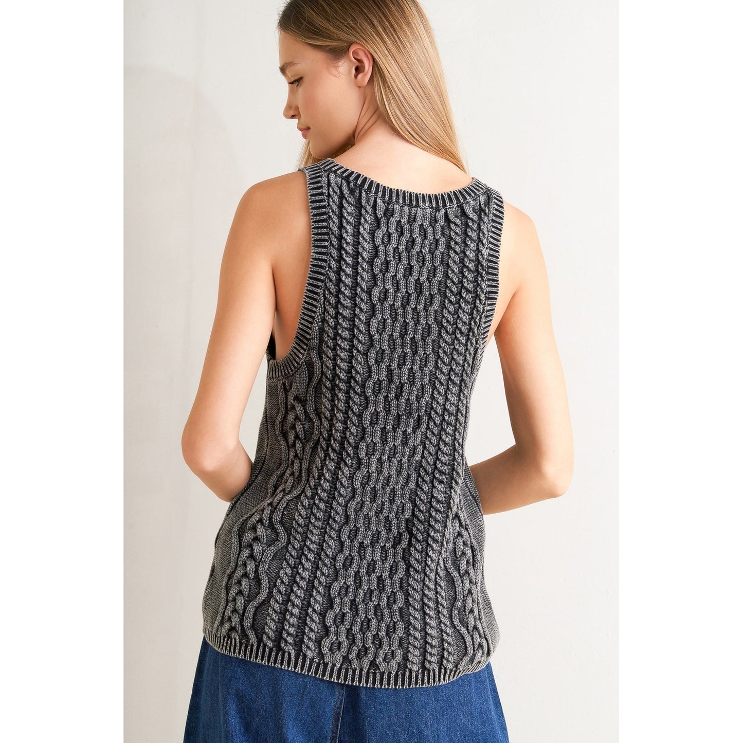 NEVER FORGET SLEEVELESS KNIT TANK TOP. Website exclusive · Ships direct!