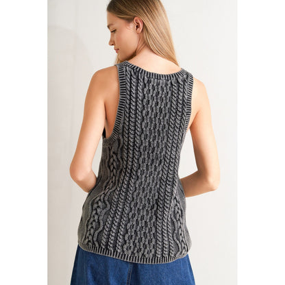 NEVER FORGET SLEEVELESS KNIT TANK TOP. Website exclusive · Ships direct!