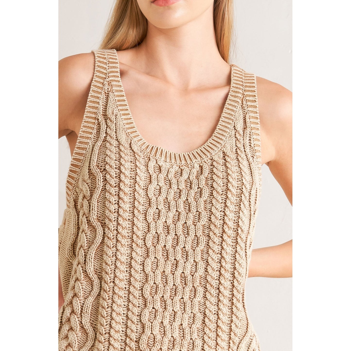NEVER FORGET SLEEVELESS KNIT TANK TOP. Website exclusive · Ships direct!