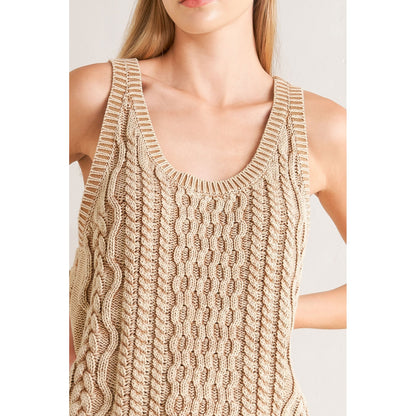 NEVER FORGET SLEEVELESS KNIT TANK TOP. Website exclusive · Ships direct!