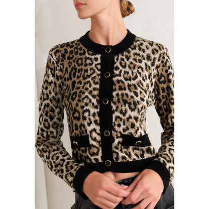 URBAN GODDESS LEOPARD SWEATER CARDIGAN.Website exclusive · Ships direct!