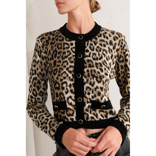URBAN GODDESS LEOPARD SWEATER CARDIGAN.Website exclusive · Ships direct!