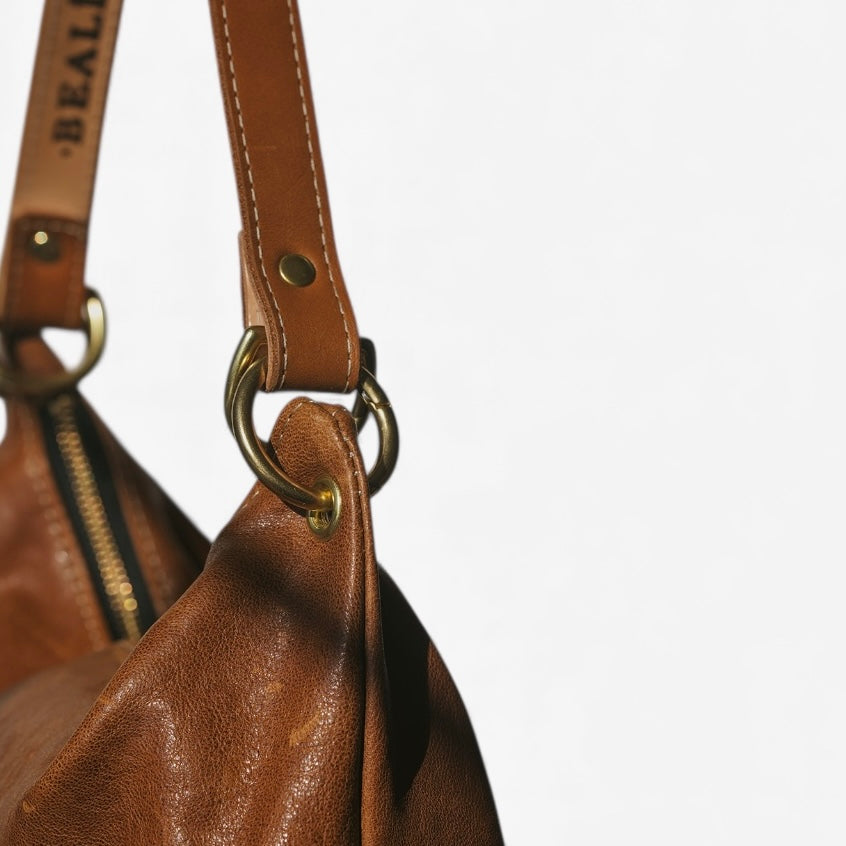 Blair-East West Shoulder Bag, Brown Leather. Website exclusive · Ships direct!