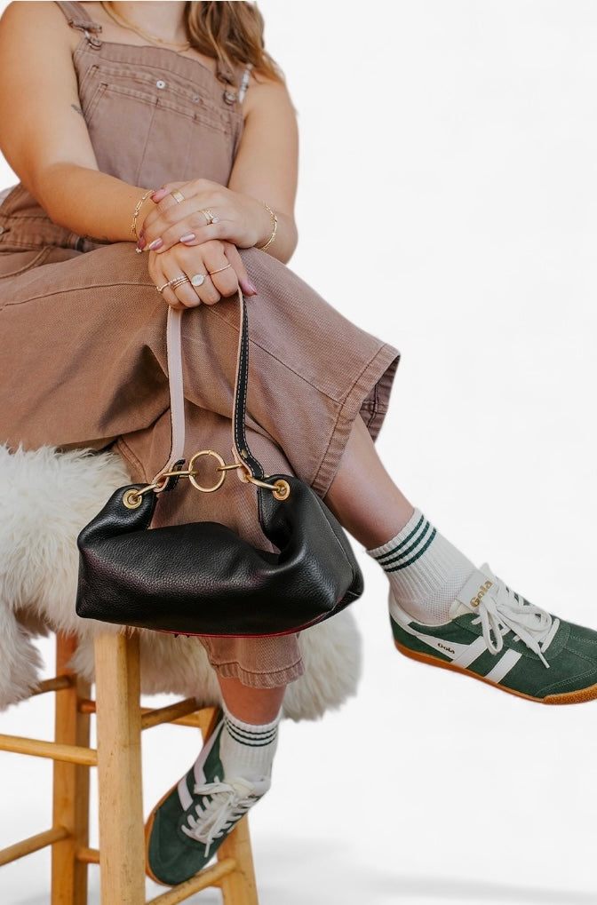 Blair-East West Shoulder Bag, Black Leather. Website exclusive · Ships direct!