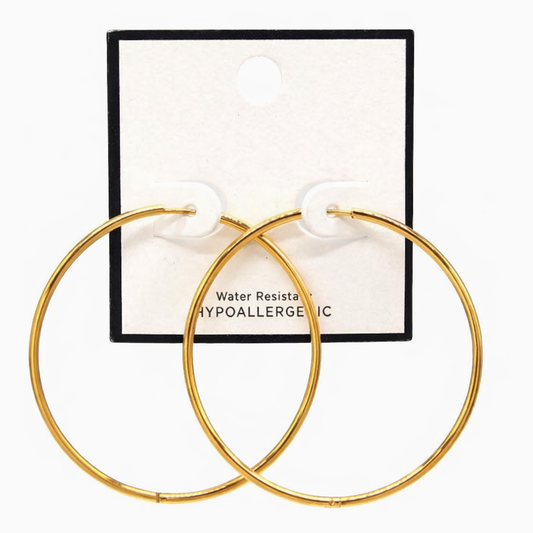 The Essential Stainless Gold Hoop