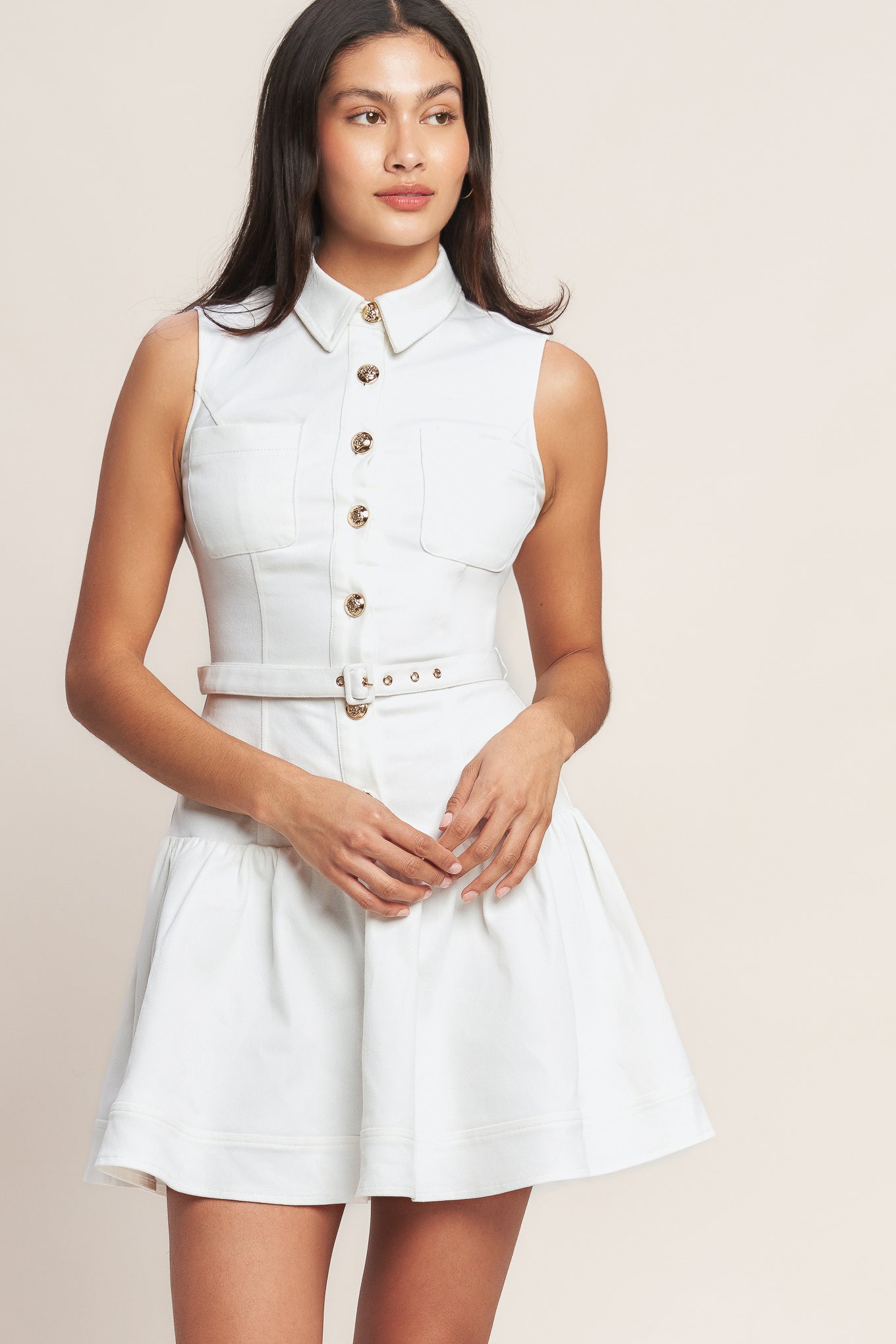 ON POINT MOMENT WOVEN MINI DRESS. Website exclusive · Ships direct!