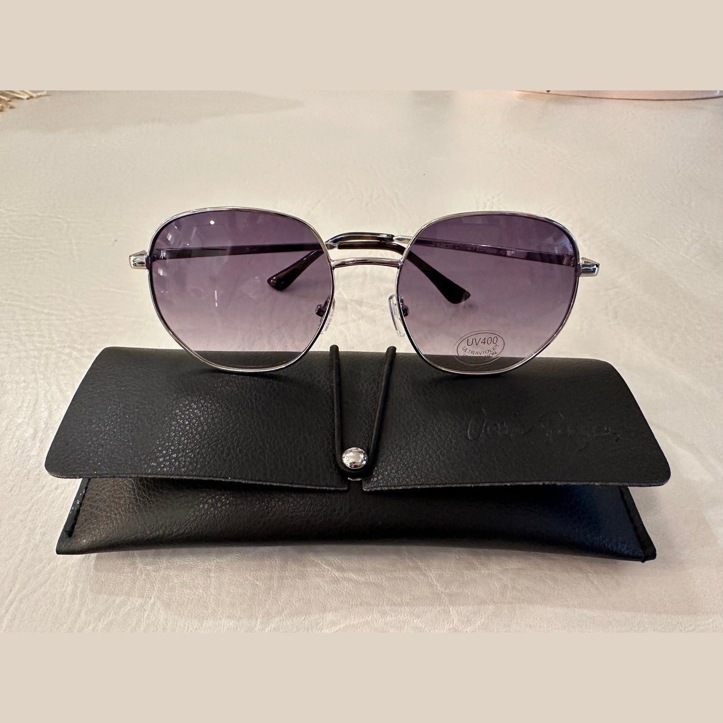 Essential Sunglasses - Silver Metal UV400