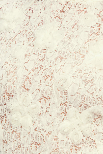 ROMANTIC SHEER FLORAL LONG SLEEVE SWEATER TOP. Website exclusive · Ships direct!