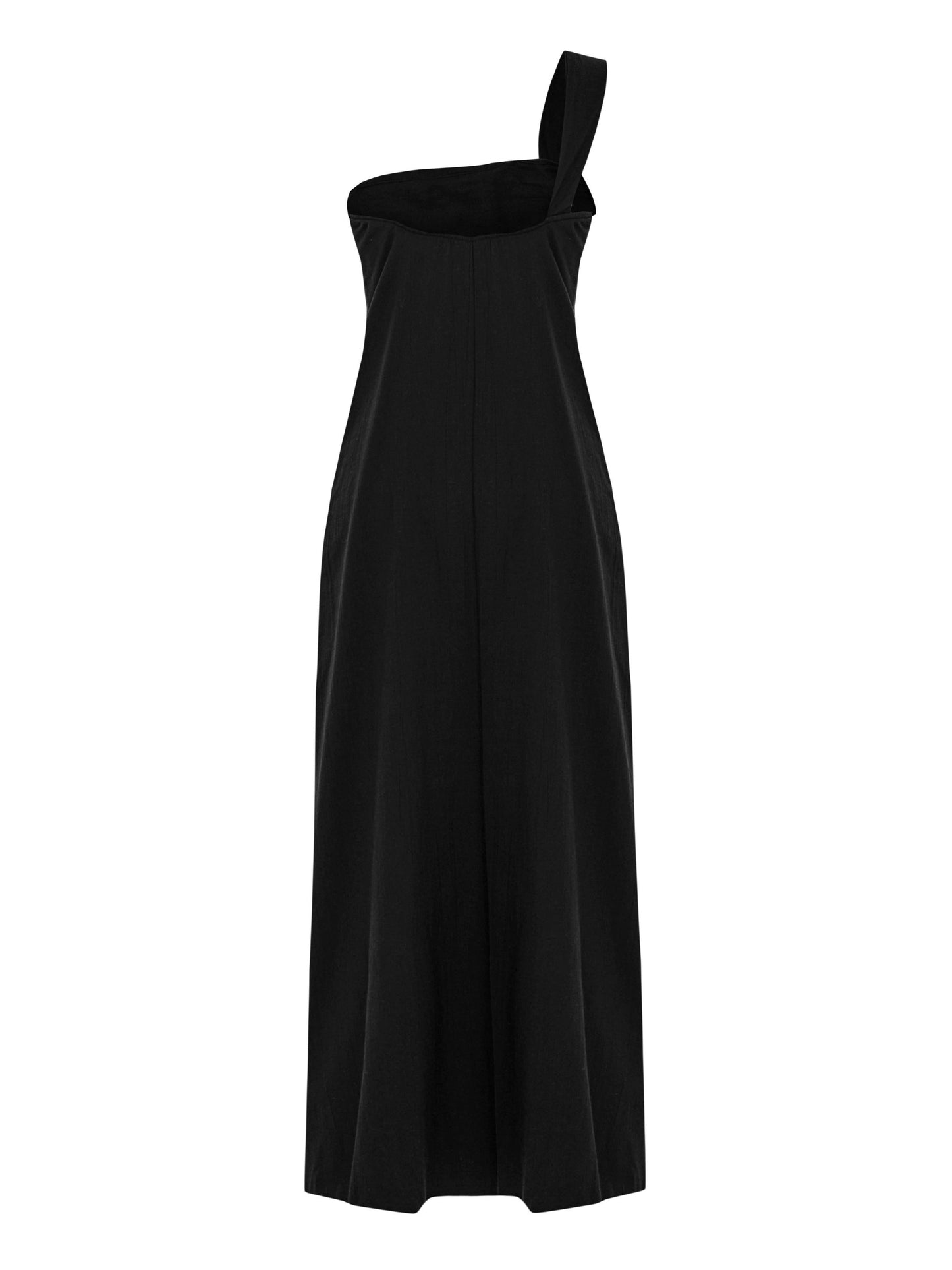 Pia One Shoulder Maxi Dress - Black. Website exclusive · Ships direct!