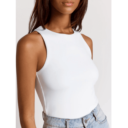 Second Skin By RD Style Maria Crew Neck Tank Top - Jaunts Boutique 