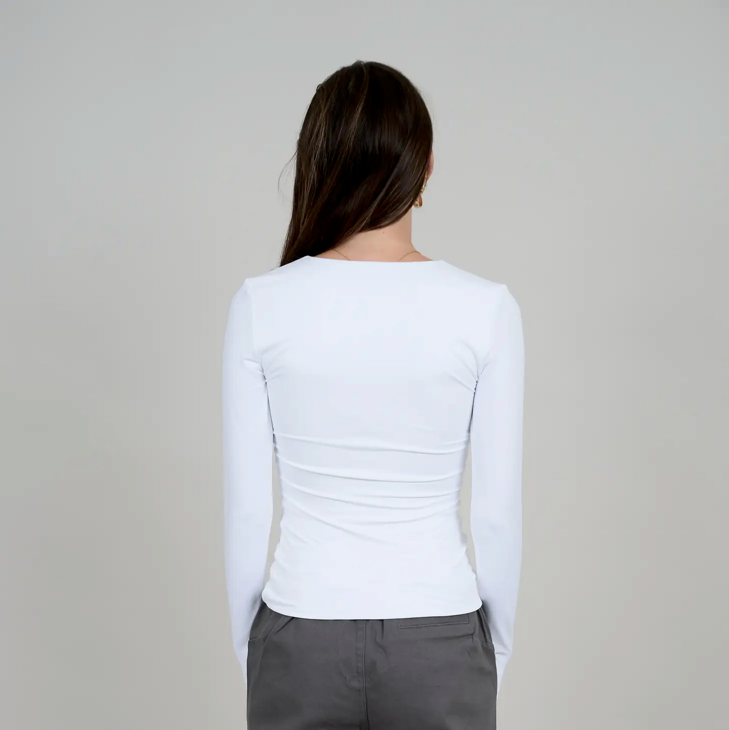 Second Skin Long Sleeve V-Neck Top by RD Style