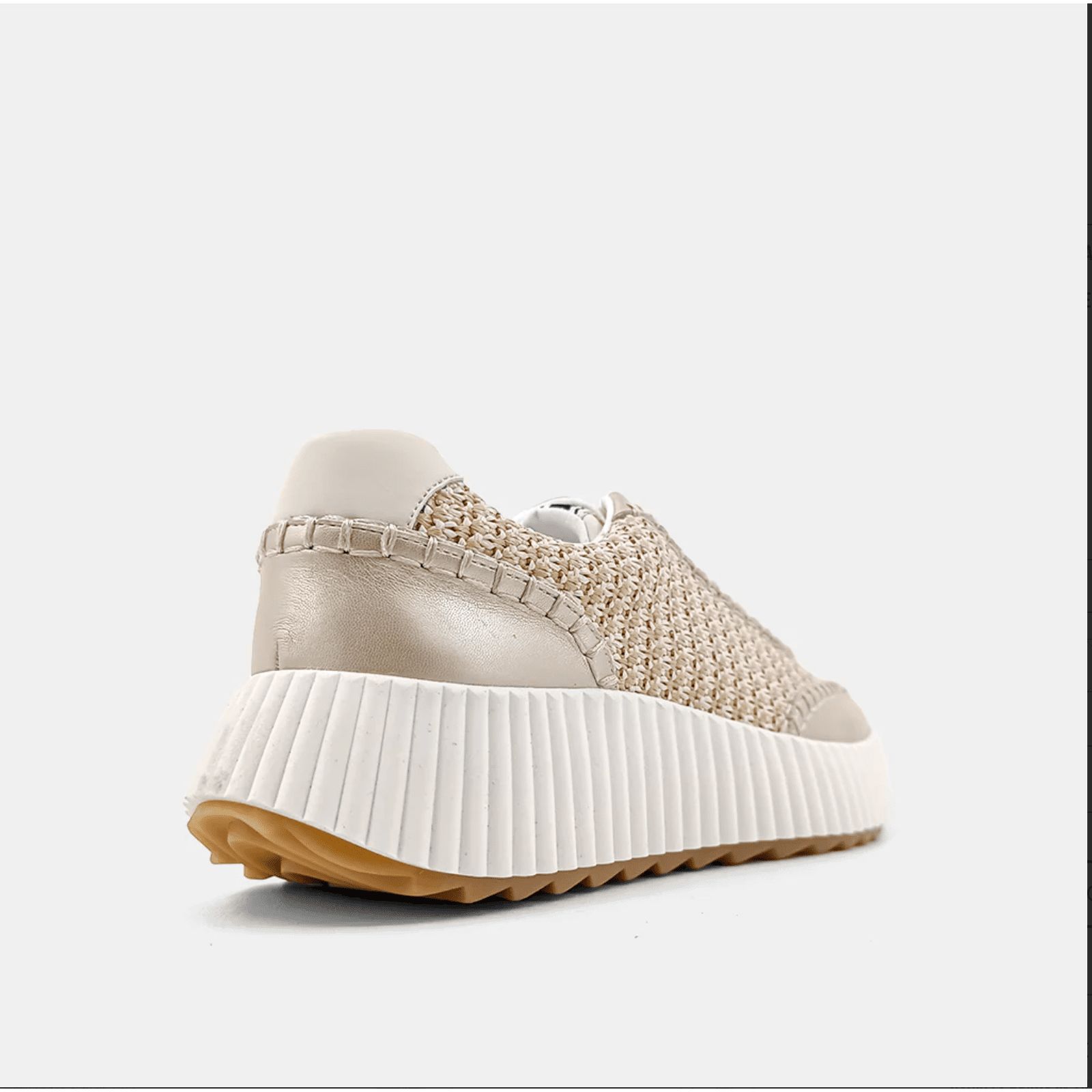 Shushop Selina Ribbed Panelled Construction Sneakers - Gold - Jaunts Boutique 