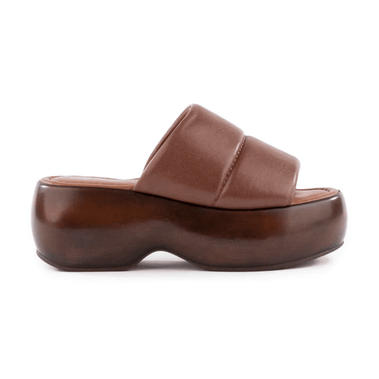 Seychelles "Sorry About It" Slip-On Platform Sandals - Brown - Jaunts Boutique 