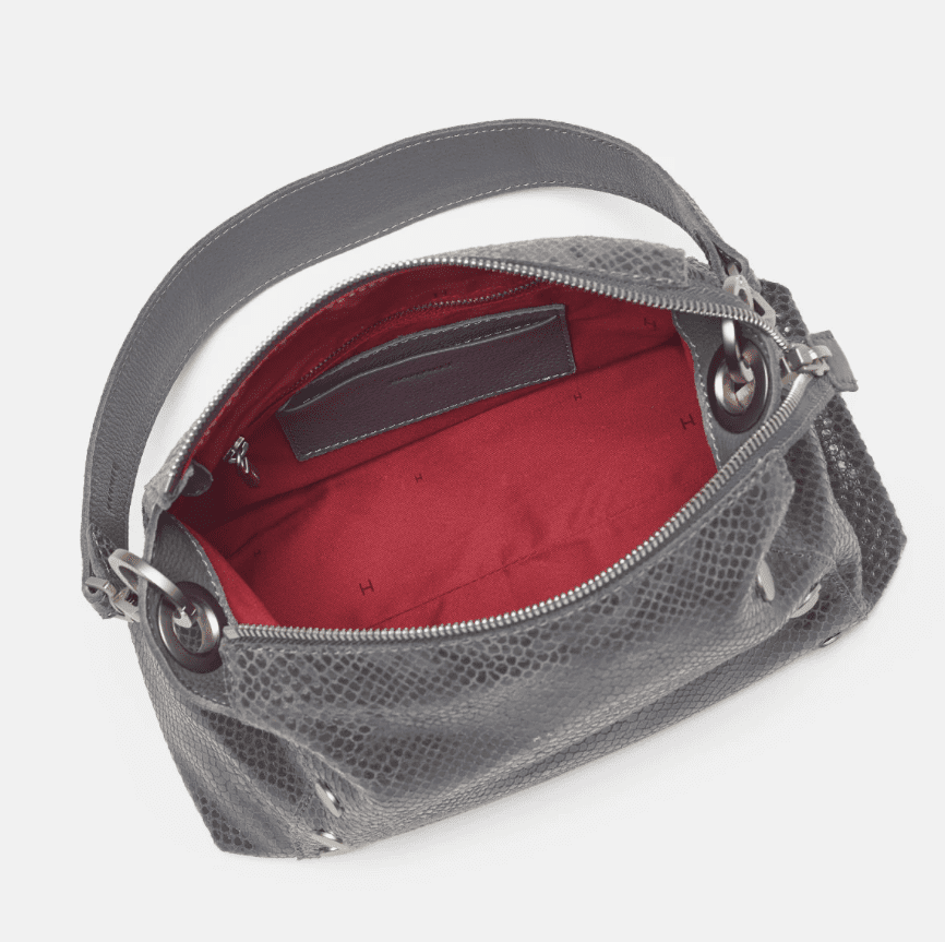 Hammitt Bryant Medium Shoulder/Crossbody Handbag - Skyline Snake/Brushed Silver - Jaunts Boutique 