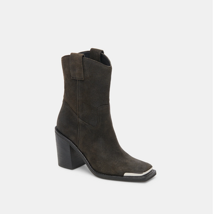 Dolce Vita Falon Boots - Espresso Distressed Leather - Jaunts Boutique 