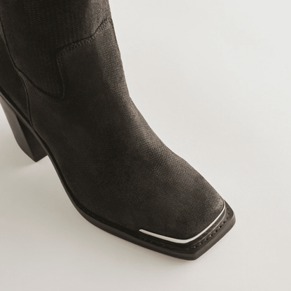Dolce Vita Falon Boots - Espresso Distressed Leather