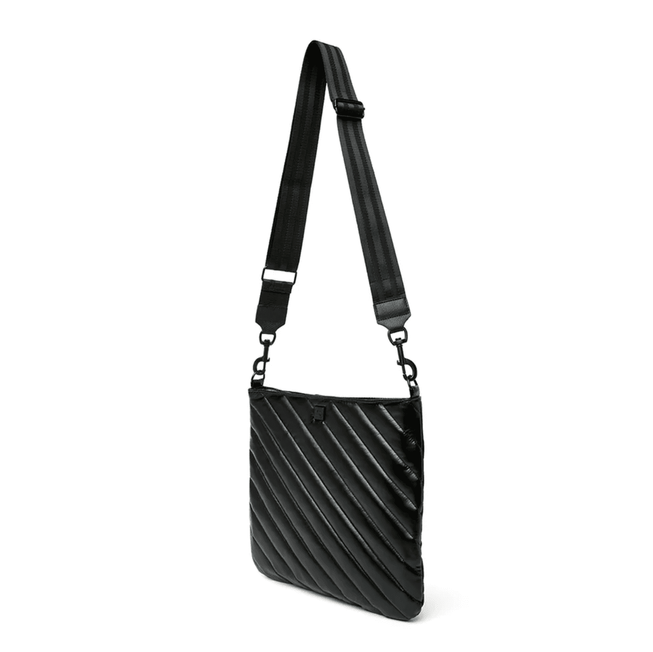 Think Royln Messenger Crossbody Handbag in Pearl Black - Jaunts Boutique 