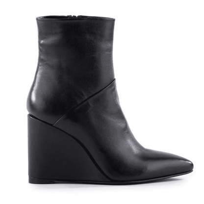 Seychelles Only Girl Wedge Pointed Booties in Black - Jaunts Boutique 