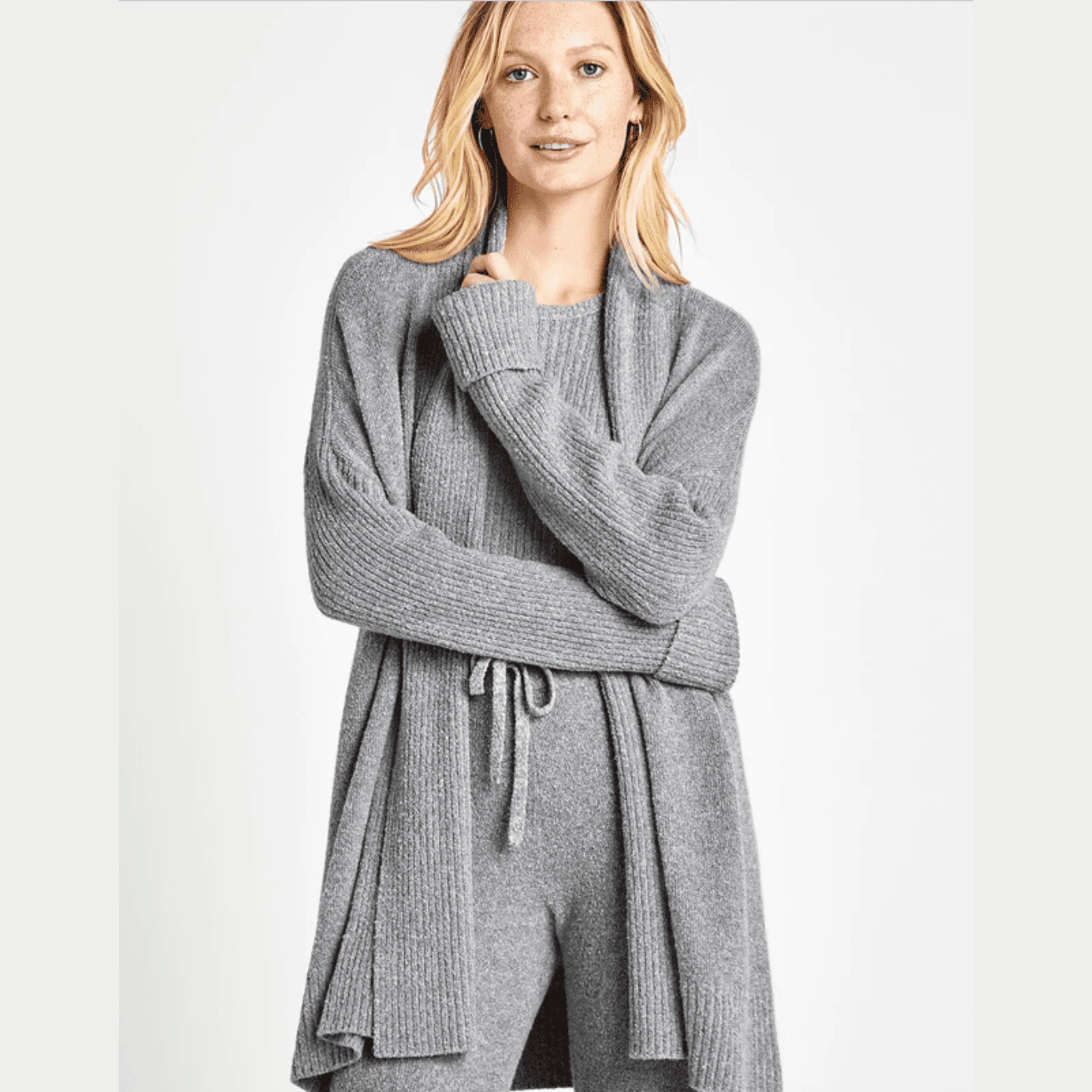 Splendid Ophelia Sweater Cardigan in Mid Heather Grey - Jaunts Boutique 