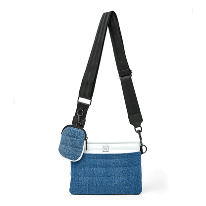 Think Royln Downtown Crossbody in Traditional Stone Washed Denim - Jaunts Boutique 