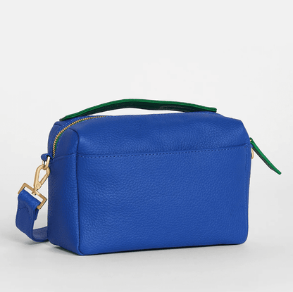 Hammitt Evan Crossbody Small Handbag in Avenue Blue Brushed Gold - Jaunts Boutique 