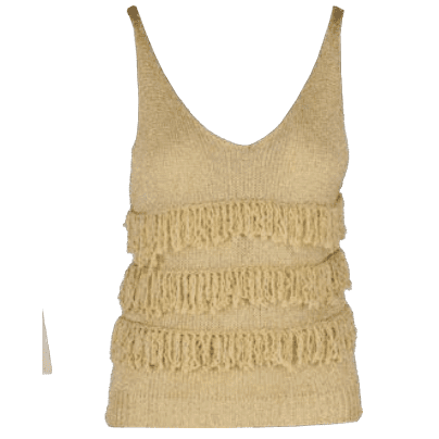 Astrid Italy Fring Loop Pool Side Tank Top in Gold - Jaunts Boutique 