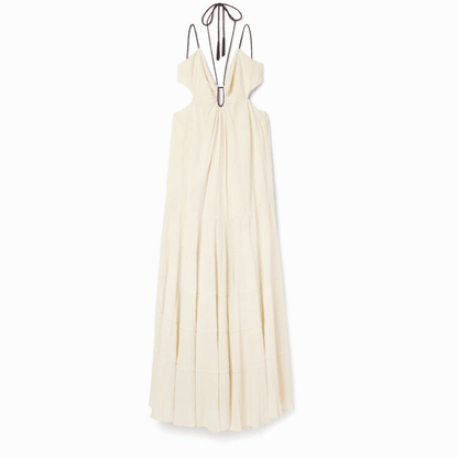 Desigual Strappy Cut-Out Dress in Ivory - Jaunts Boutique 