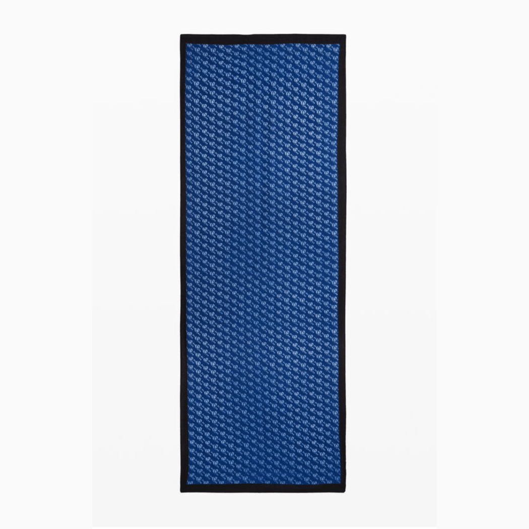 Foulard rectangulaire Desigual Foulard avec logo en Bleu