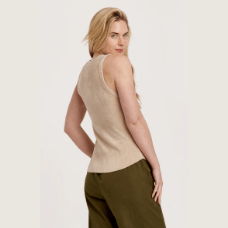 Débardeur sans manches en viscose douce Another Love Cora en beige