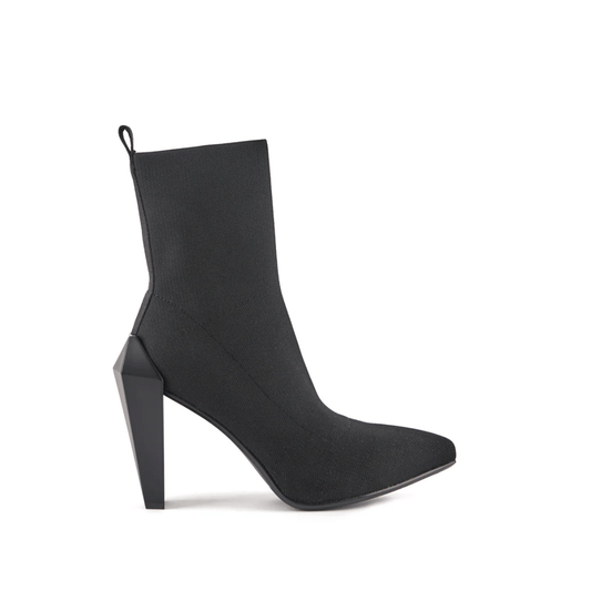 United Nude High Heel Gem Sock Sleeve Booties in Black