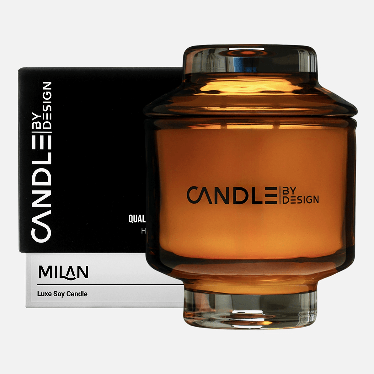 Vela de soja de lujo Candle By Design de 8 oz, Milán, Dubái y Kauai