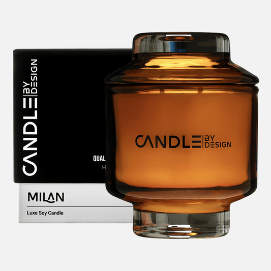 Vela de soja de lujo Candle By Design de 8 oz, Milán, Dubái y Kauai